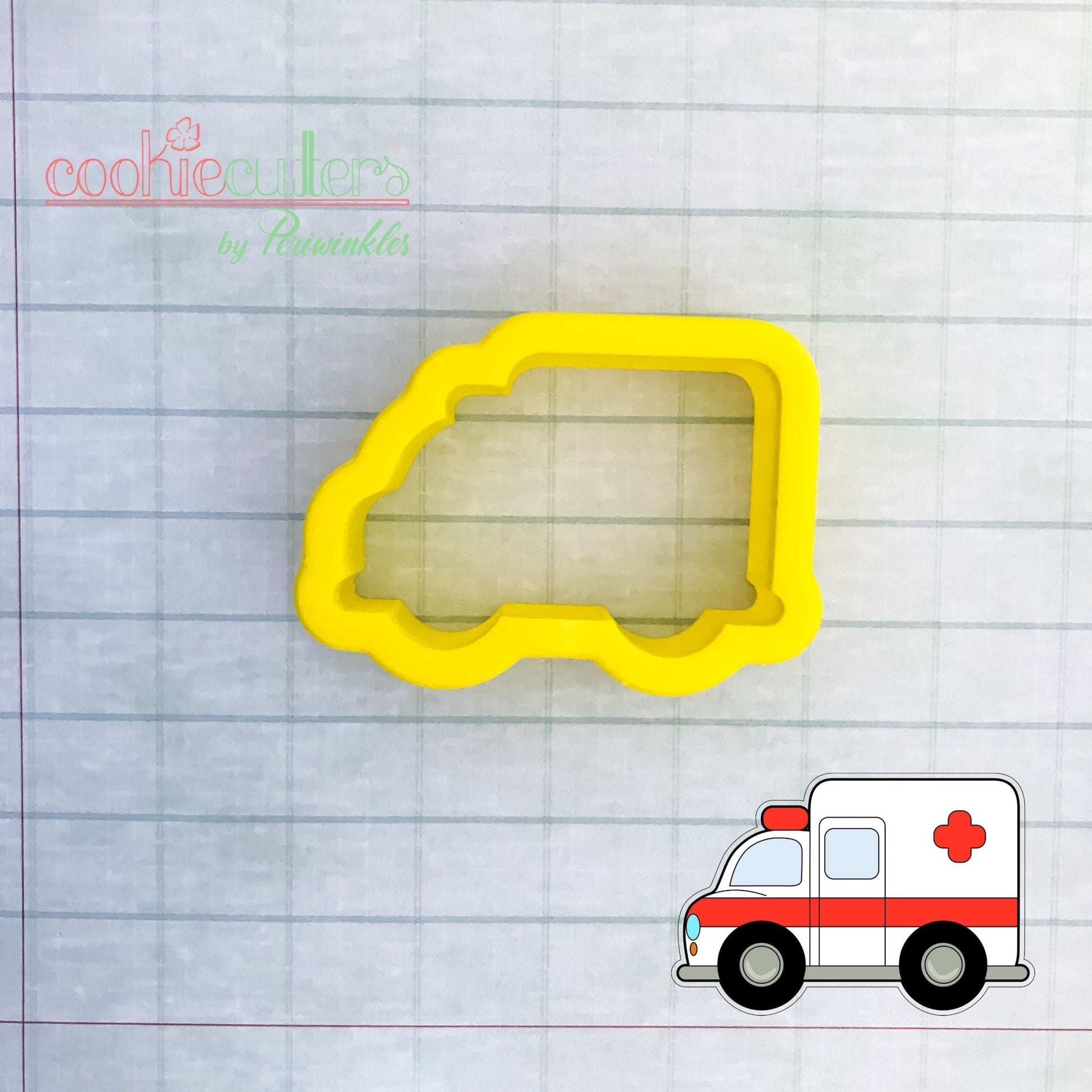 Ambulance Cookie Cutter - Periwinkles Cutters