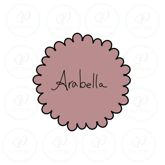 Arabella Scalloped Circle Cookie Cutter - Periwinkles Cutters