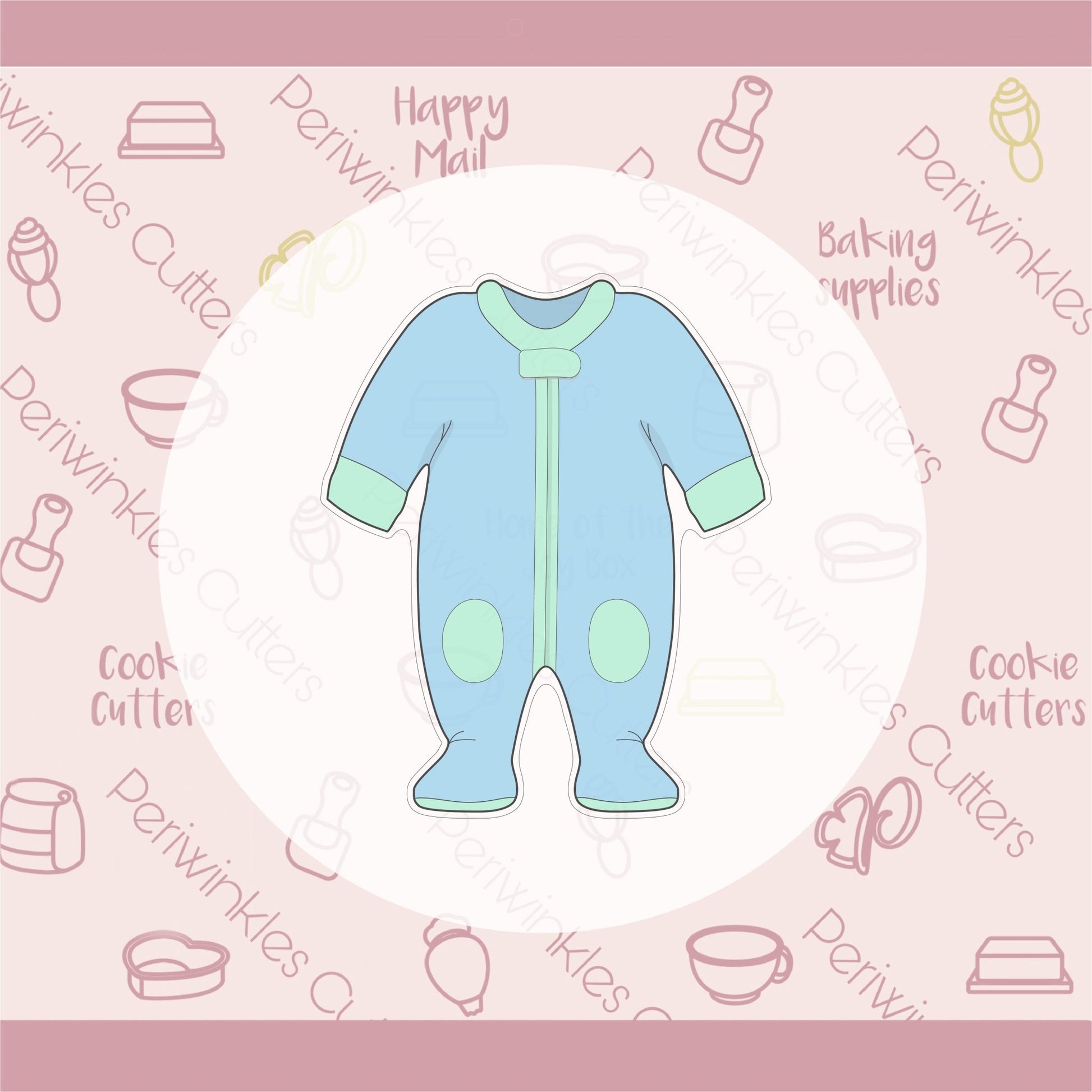 Baby Footie Pajama Cookie Cutter - Periwinkles Cutters