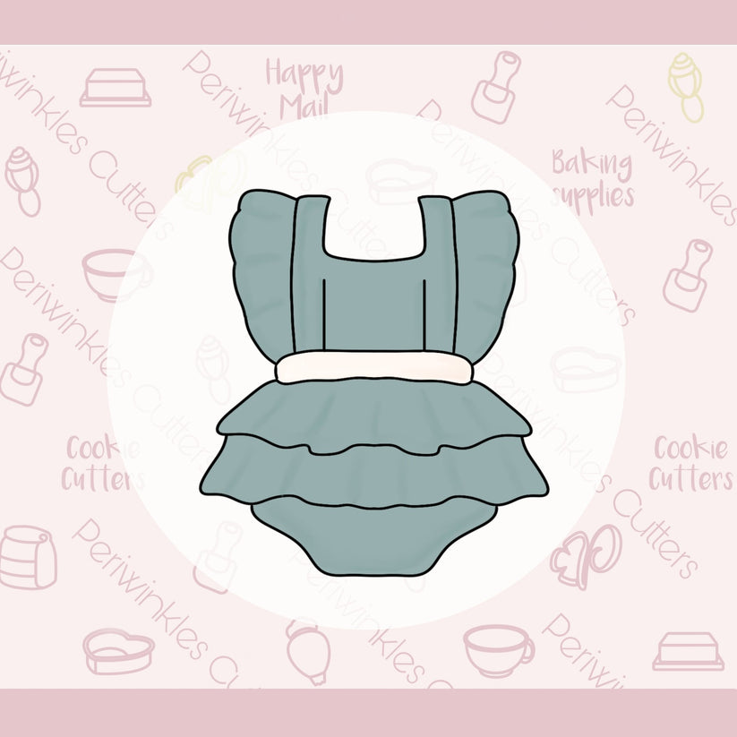 Baby Ruffle Romper Cookie Cutter Periwinkles Cutters