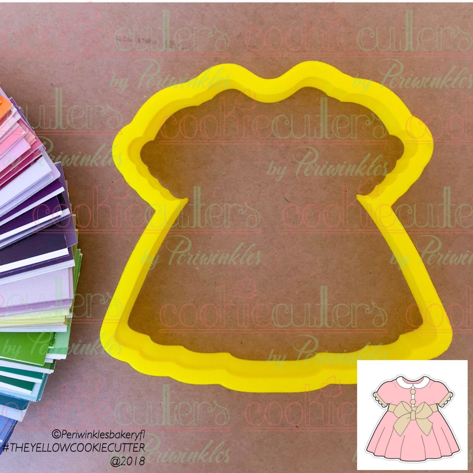 Baptism Dress Cookie Cutter - Periwinkles Cutters