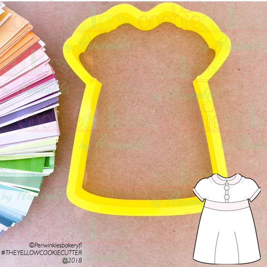 Baptism Long Dress Cookie Cutter - Periwinkles Cutters