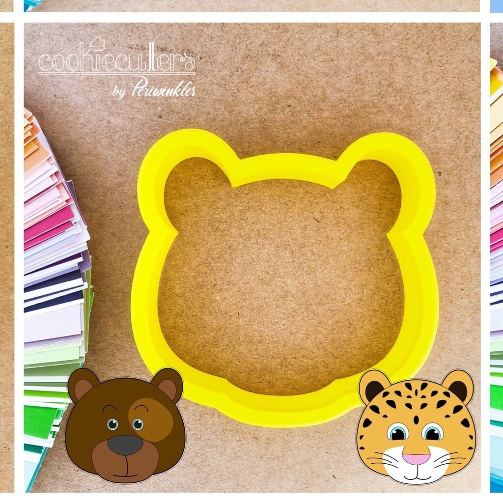 Bear - Leopard Cookie Cutter - Periwinkles Cutters