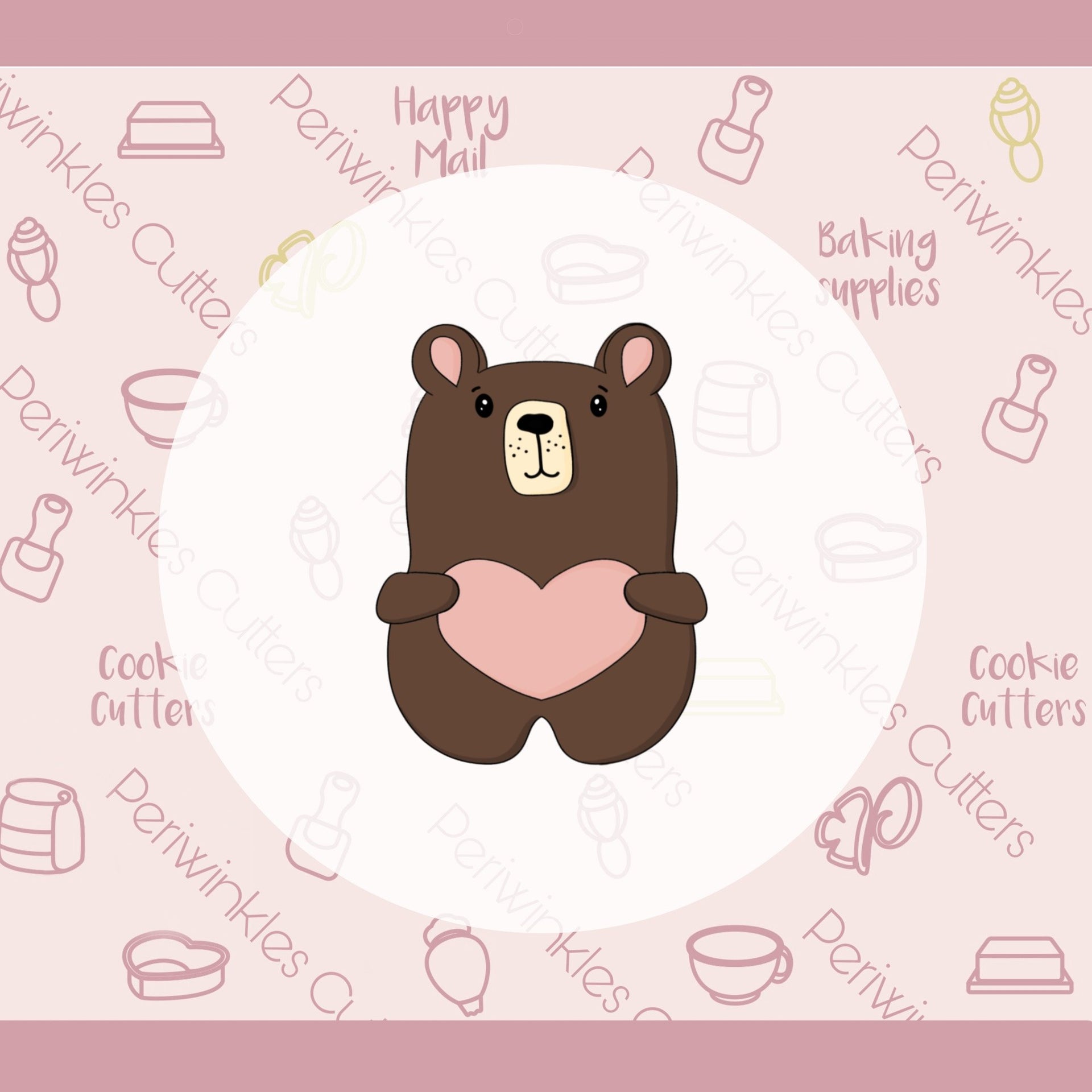 Cute Bear Cookie Cutter - Periwinkles Cutters