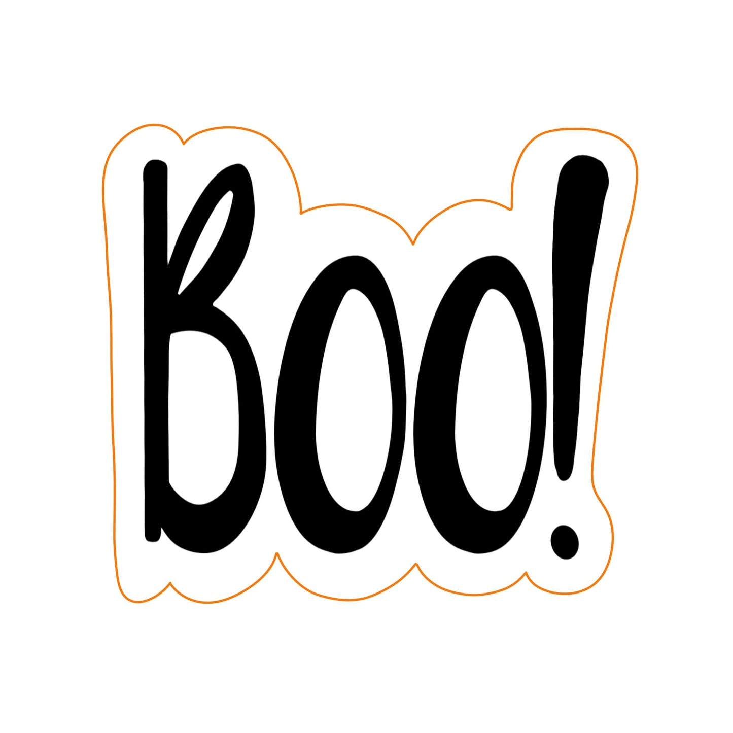 Boo Plaque Cookie Cutter - Periwinkles Cutters