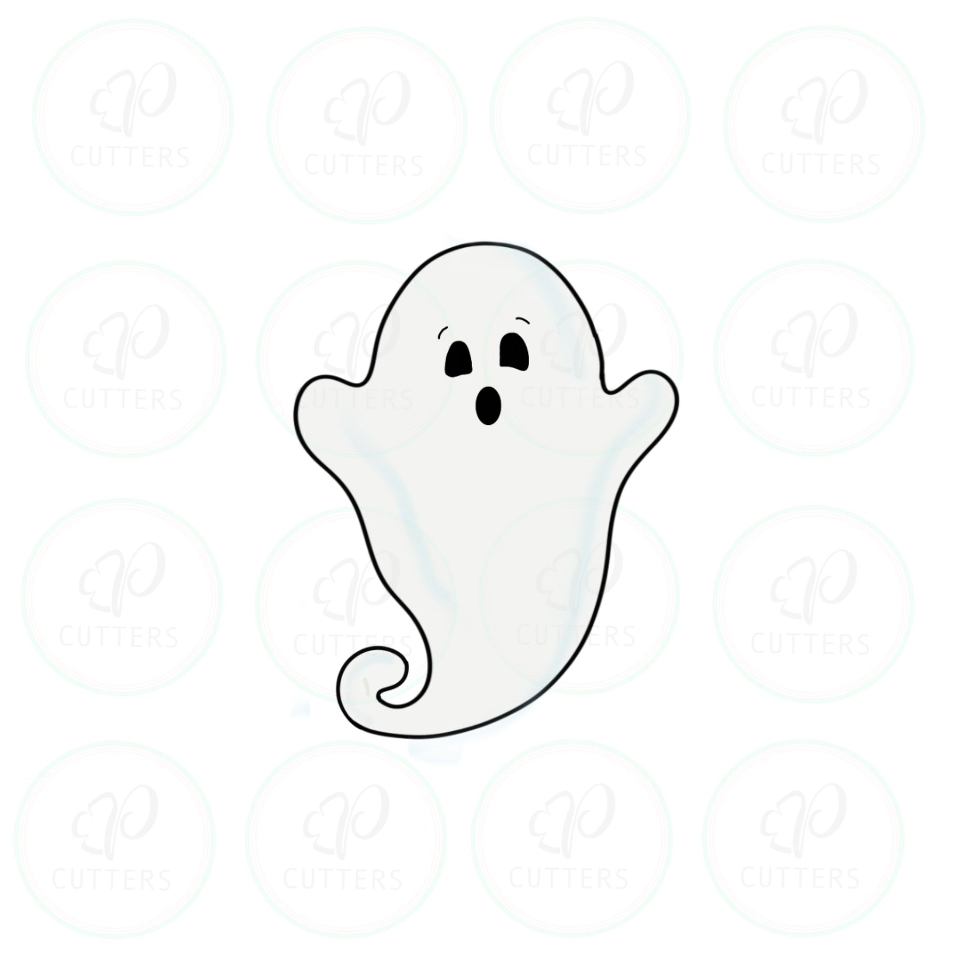 Boo Tall Ghost Cookie Cutter - Periwinkles Cutters