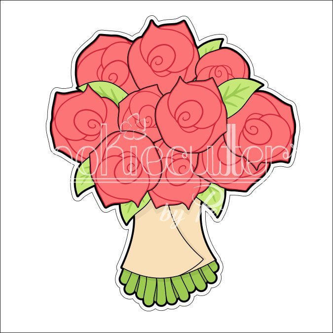 Bouquet of Roses Cookie Cutter - Periwinkles Cutters