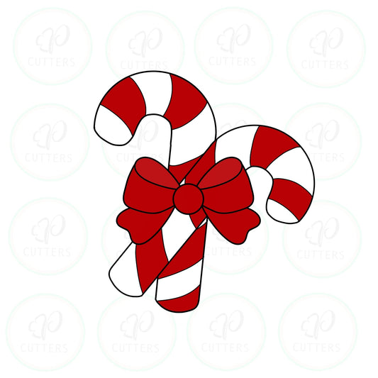 Candy Canes Cookie Cutter - Periwinkles Cutters