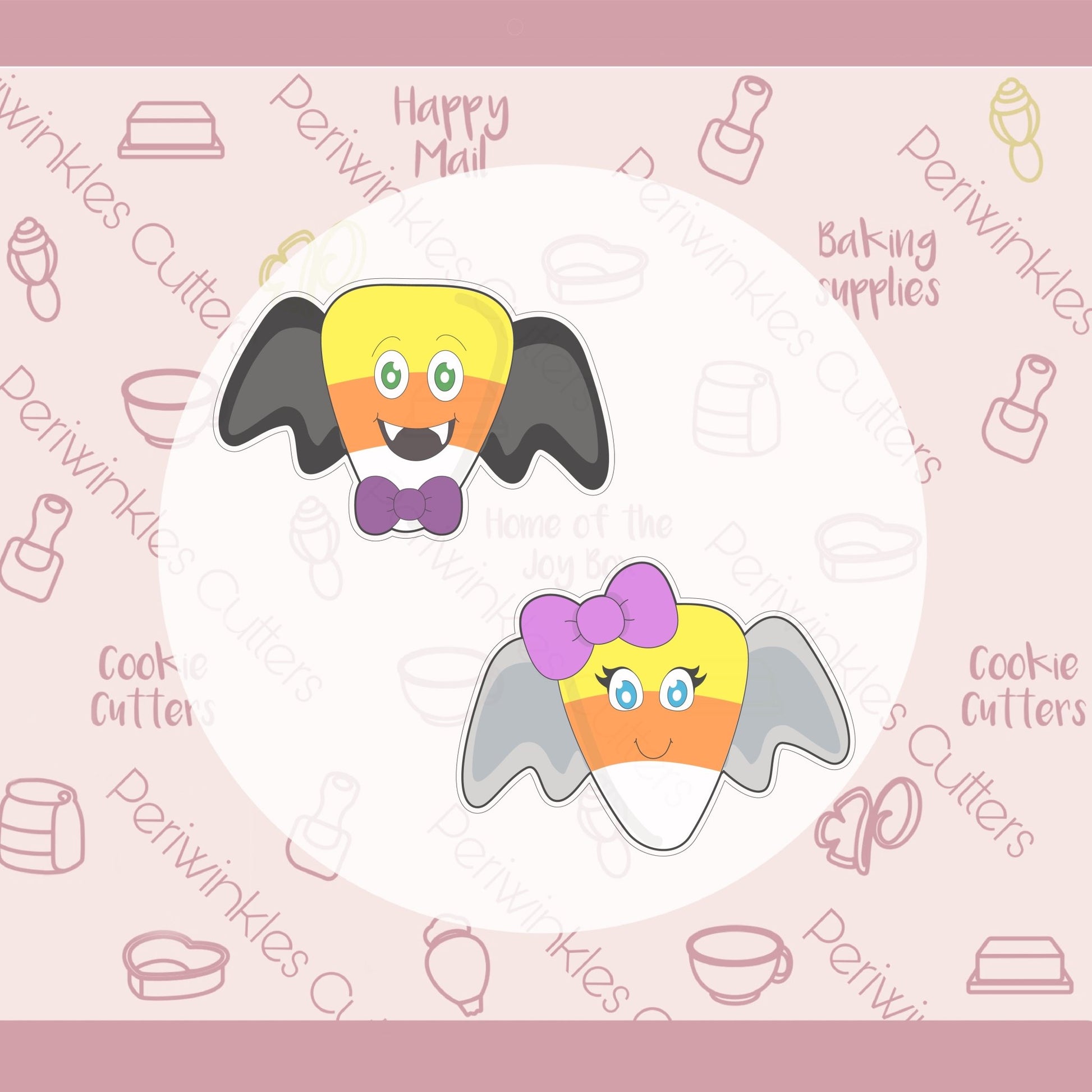 Candy Corn Bat Cookie Cutter