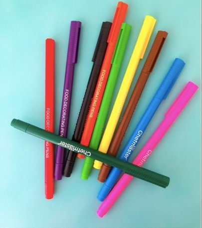 Chefmaster Food Pens Set 10 Colors - Dual Tip - Periwinkles Cutters