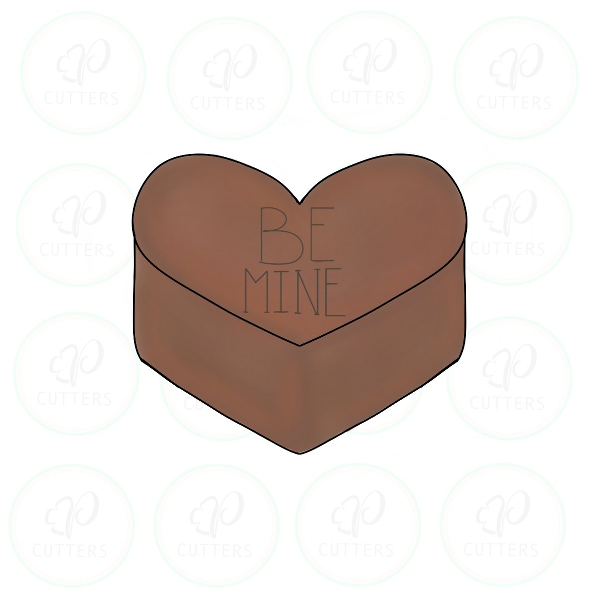Chocolate BonBon Heart Cookie Cutter - Periwinkles Cutters