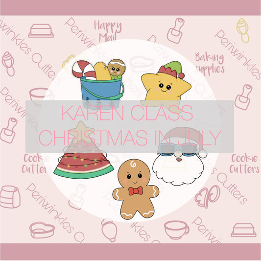 Christmas In July CLASS by Custom Cookies by Karen - Periwinkles Cutters