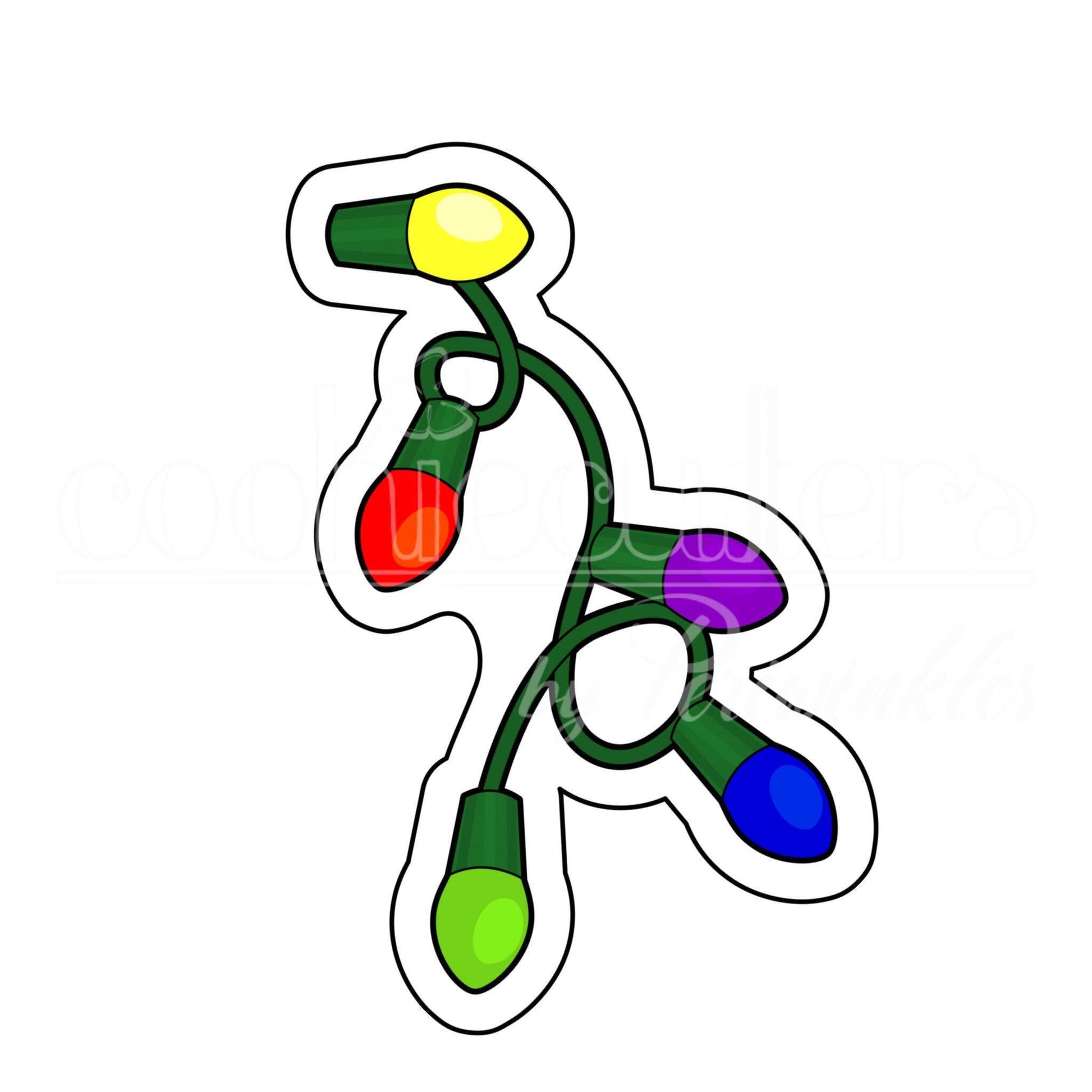 Christmas Lights Cookie Cutter - Periwinkles Cutters