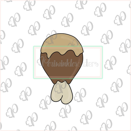 Chubby Turkey Leg Cookie Cutter - Periwinkles Cutters