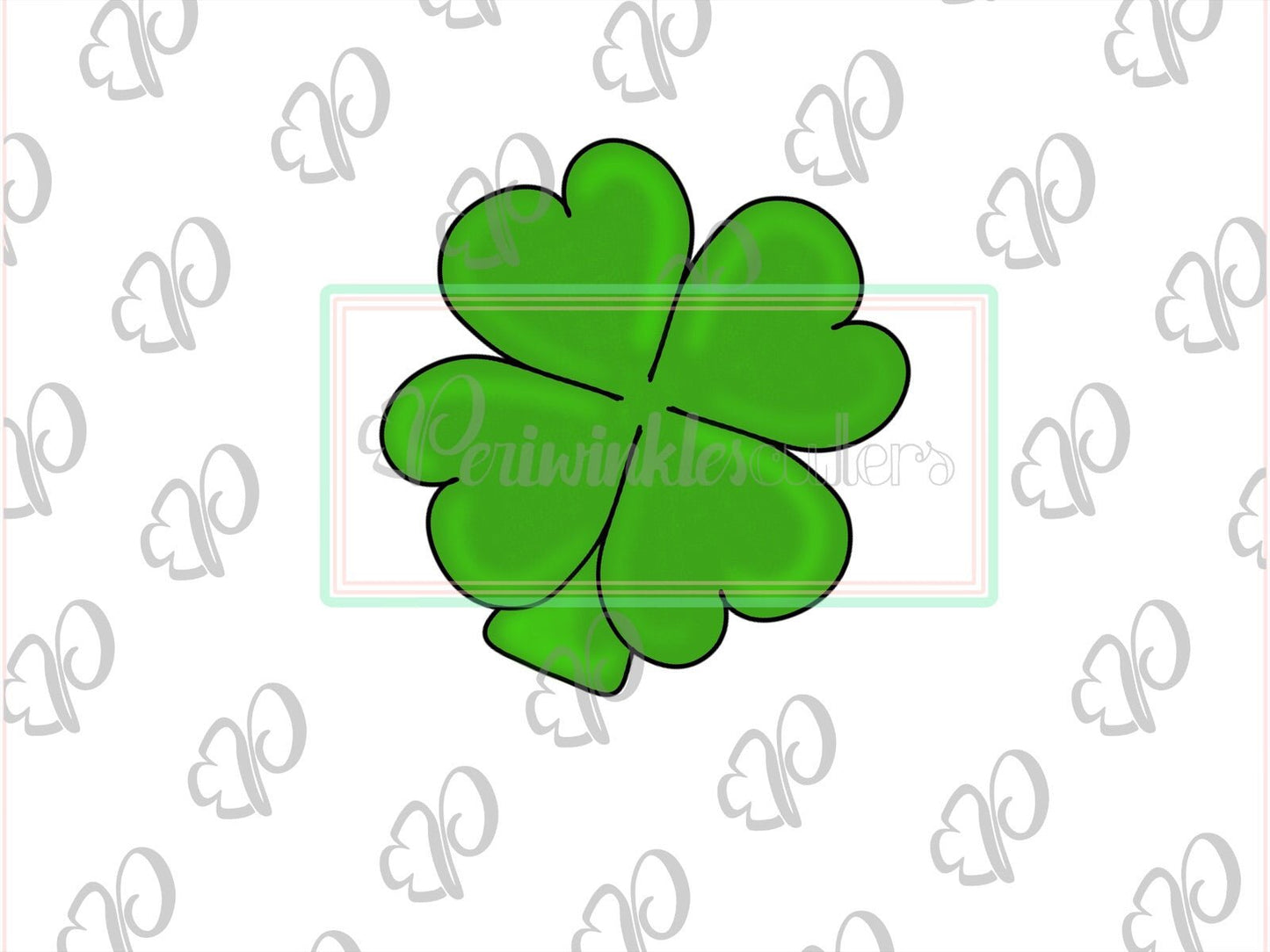 Clover Heart 4 Leaf Cookie Cutter - Periwinkles Cutters