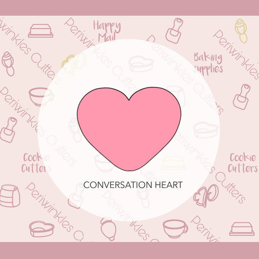 Conversation Heart 2020 Cookie Cutter - Periwinkles Cutters