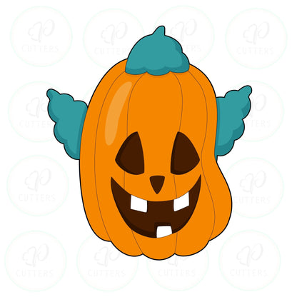 Cool Clown Hair Pumpkin Cookie Cutter - Periwinkles Cutters