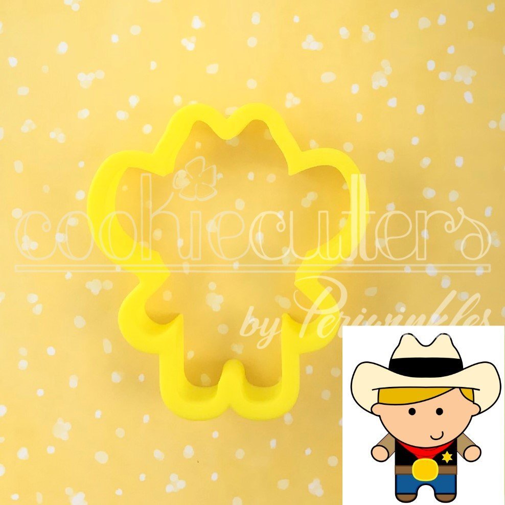 Cowboy Cookie Cutter - Periwinkles Cutters