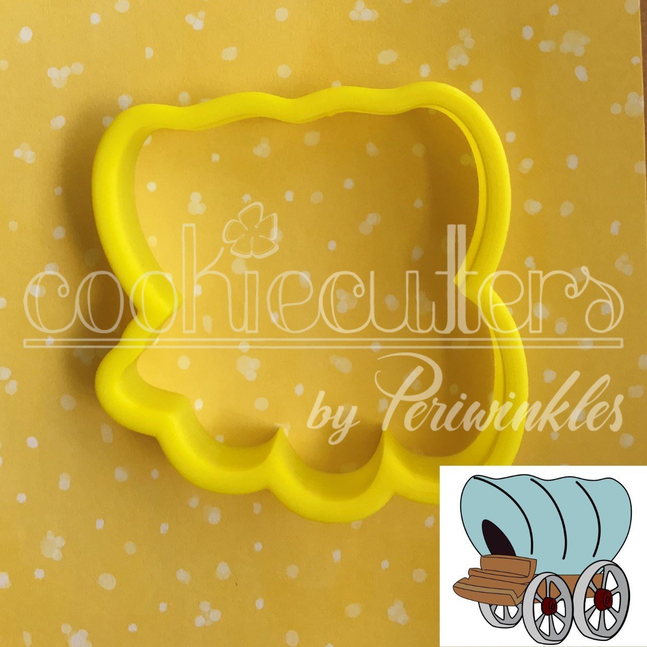 Cowboy Wagon Cookie Cutter - Periwinkles Cutters