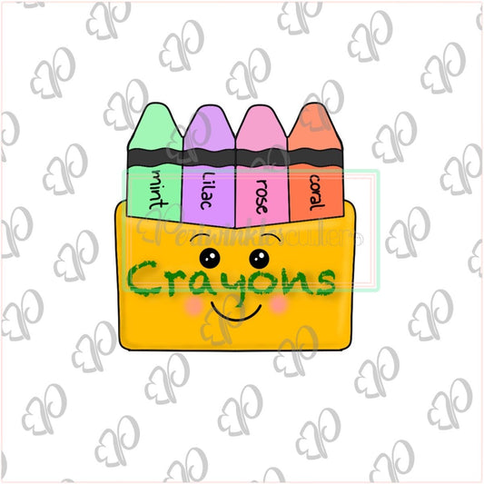 Crayon Box Cookie Cutter - Periwinkles Cutters