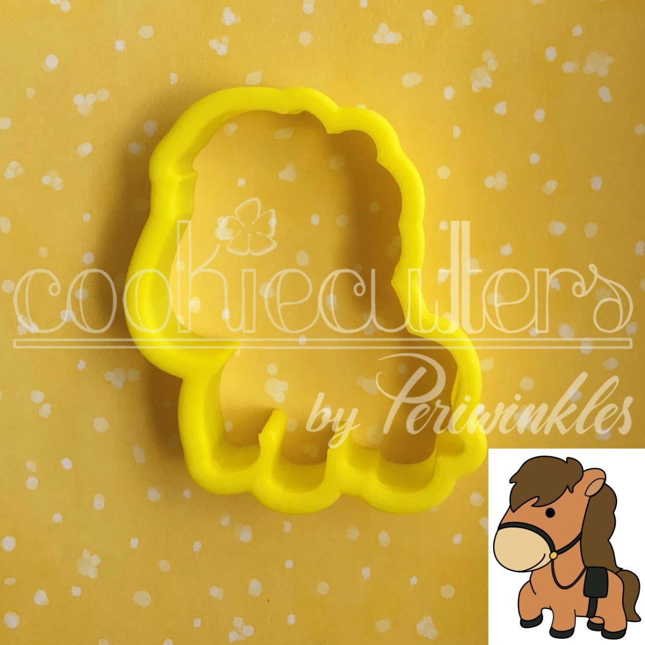 Cute Horse Cookie Cutter - Periwinkles Cutters