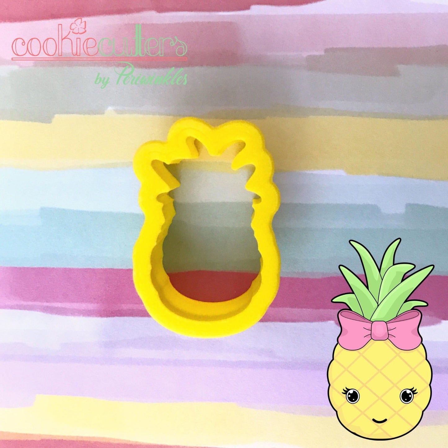 Cute Pineapple Cookie Cutter - Periwinkles Cutters