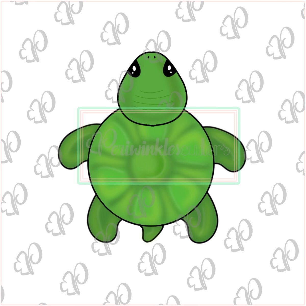 Cute Turtle Cookie Cutter - Periwinkles Cutters