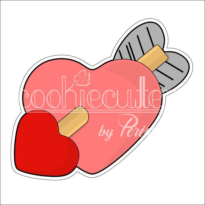 Darted Heart Cookie Cutter - Periwinkles Cutters