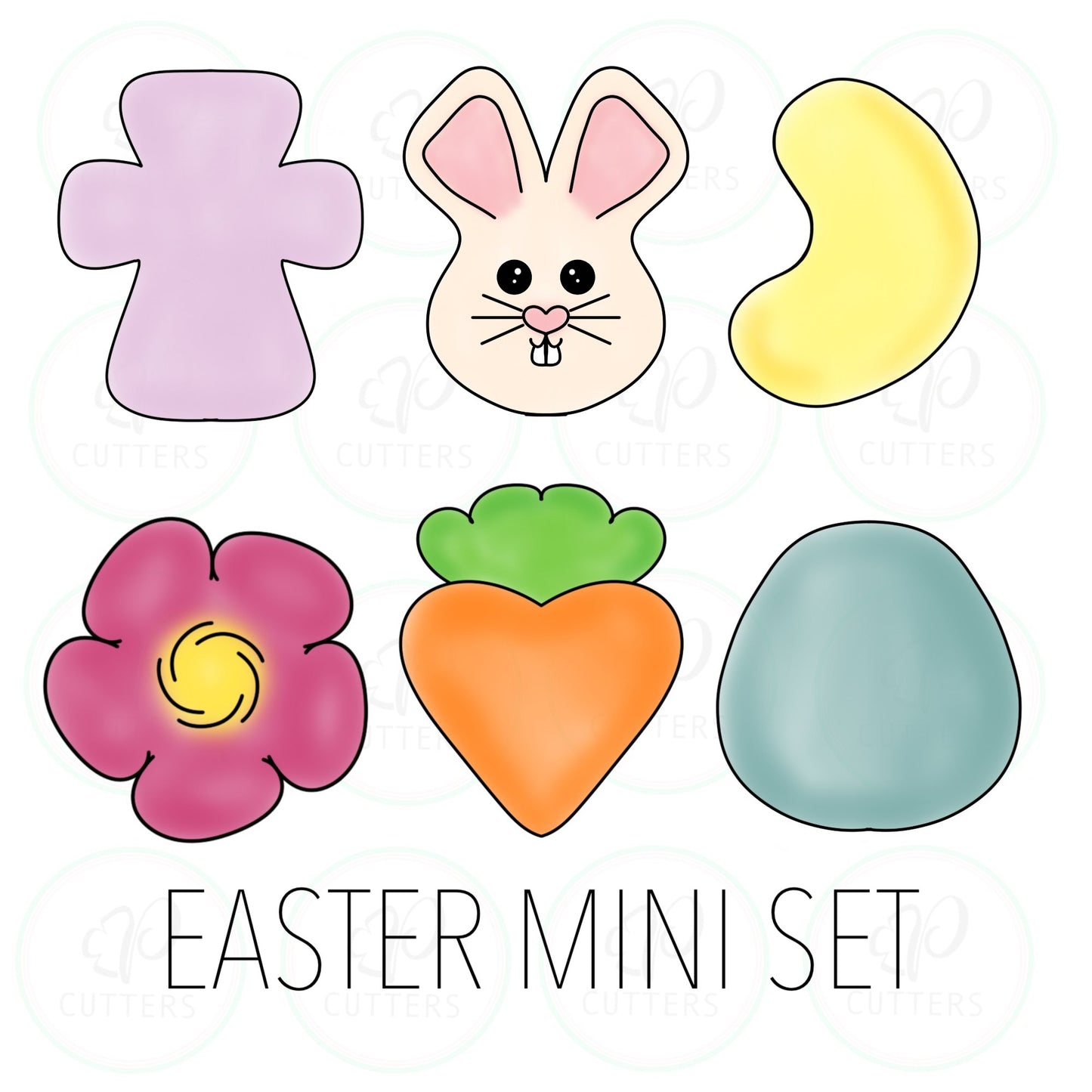 Easter 2020 Mini Set Cookie Cutter - Periwinkles Cutters