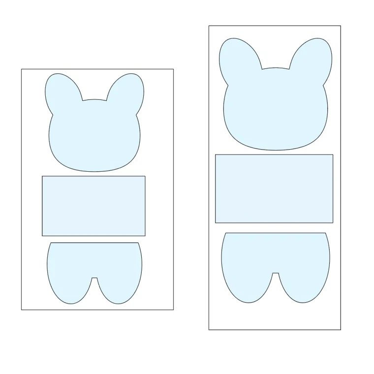Easter Bunny - 3 Pieces Cookie Cutter Set - Periwinkles Cutters