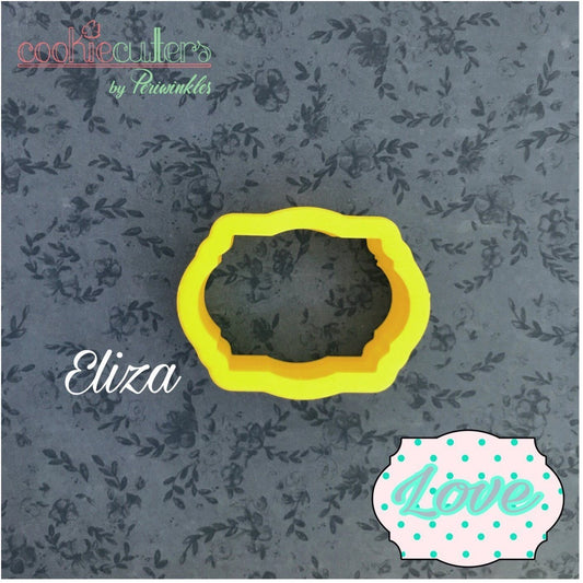 Eliza Plaque Cookie Cutter - Periwinkles Cutters