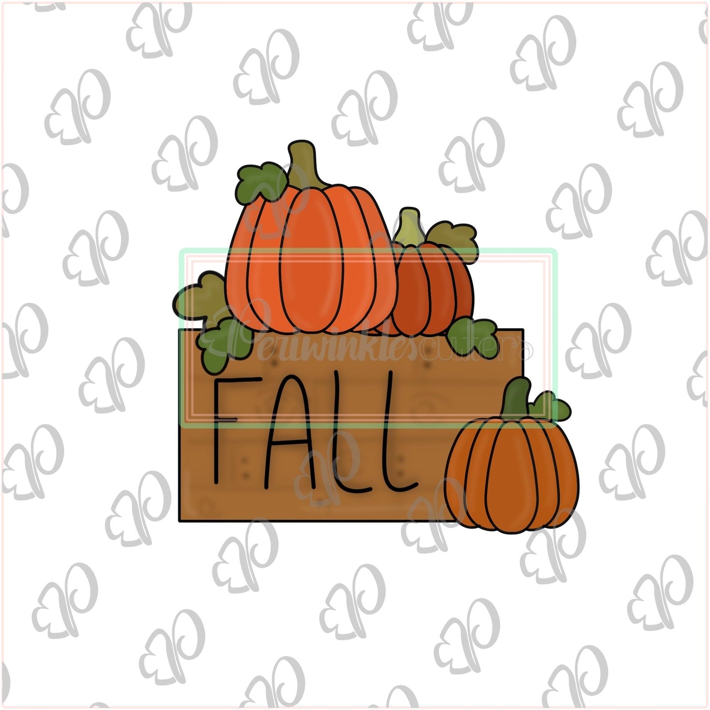 Fall Patch Plaque Cookie Cutter - Periwinkles Cutters