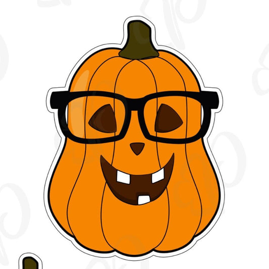 Geeky Pumpkin Cookie Cutter - Periwinkles Cutters