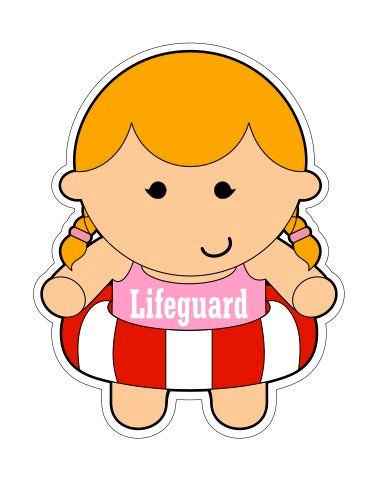 Girl Lifeguard - Summer Girl Cookie Cutter - Periwinkles Cutters