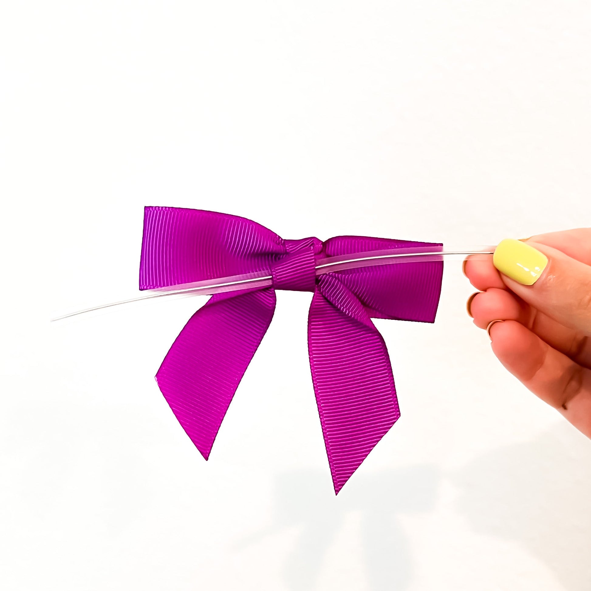 Grosgrain Pre-Tied Bow for Cookie Bags - Periwinkles Cutters Supplies