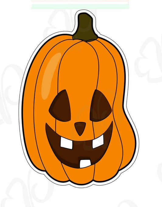 Halloween Curvy Pumpkin Cookie Cutter - Periwinkles Cutters