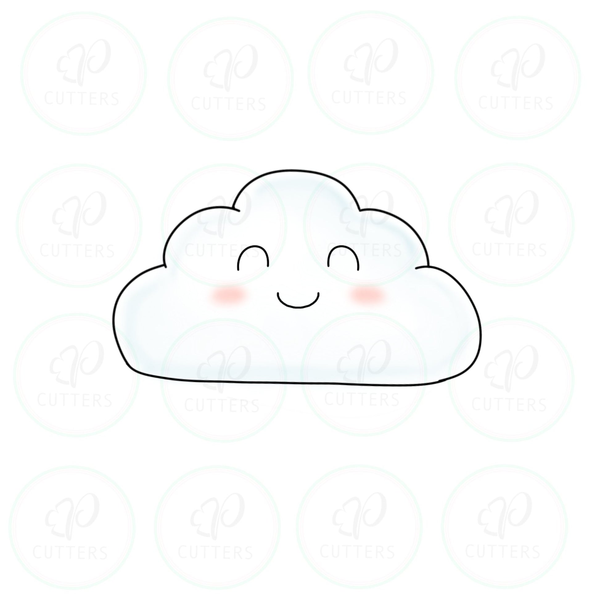Happy Cloud Cookie Cutter