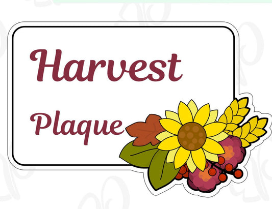 Harvest Plaque Cookie Cutter - Periwinkles Cutters