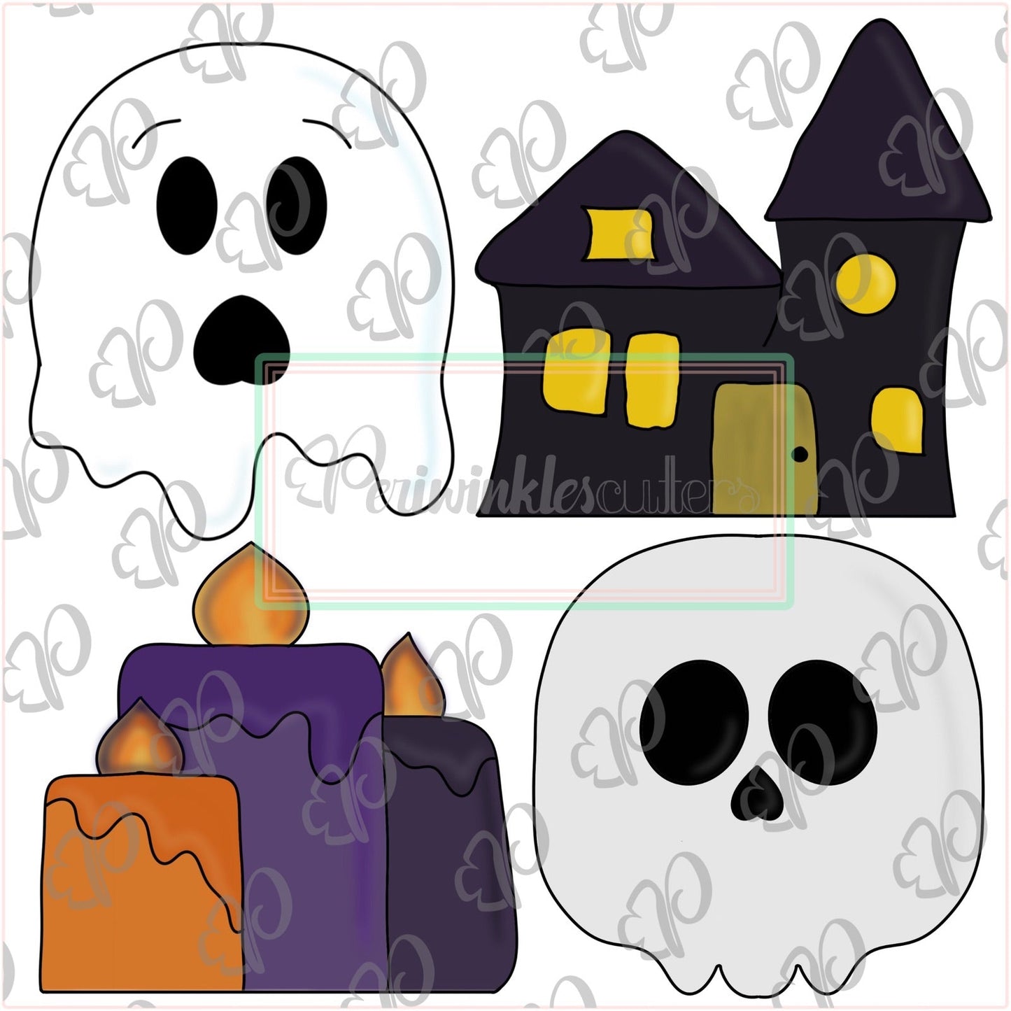 Haunted House Mini Set Halloween Cookie Cutter - Periwinkles Cutters