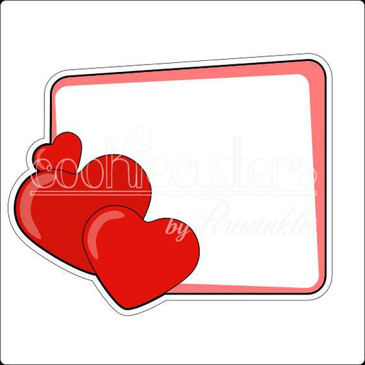 Hearts Frame Cookie Cutter - Periwinkles Cutters
