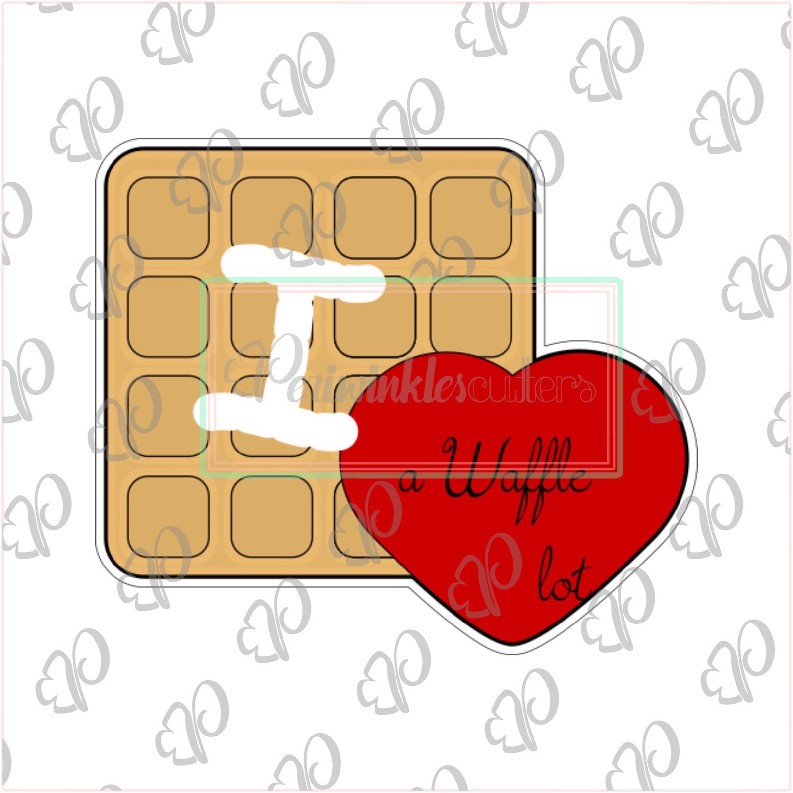 I love you a waffle lot Cookie Cutter - Periwinkles Cutters