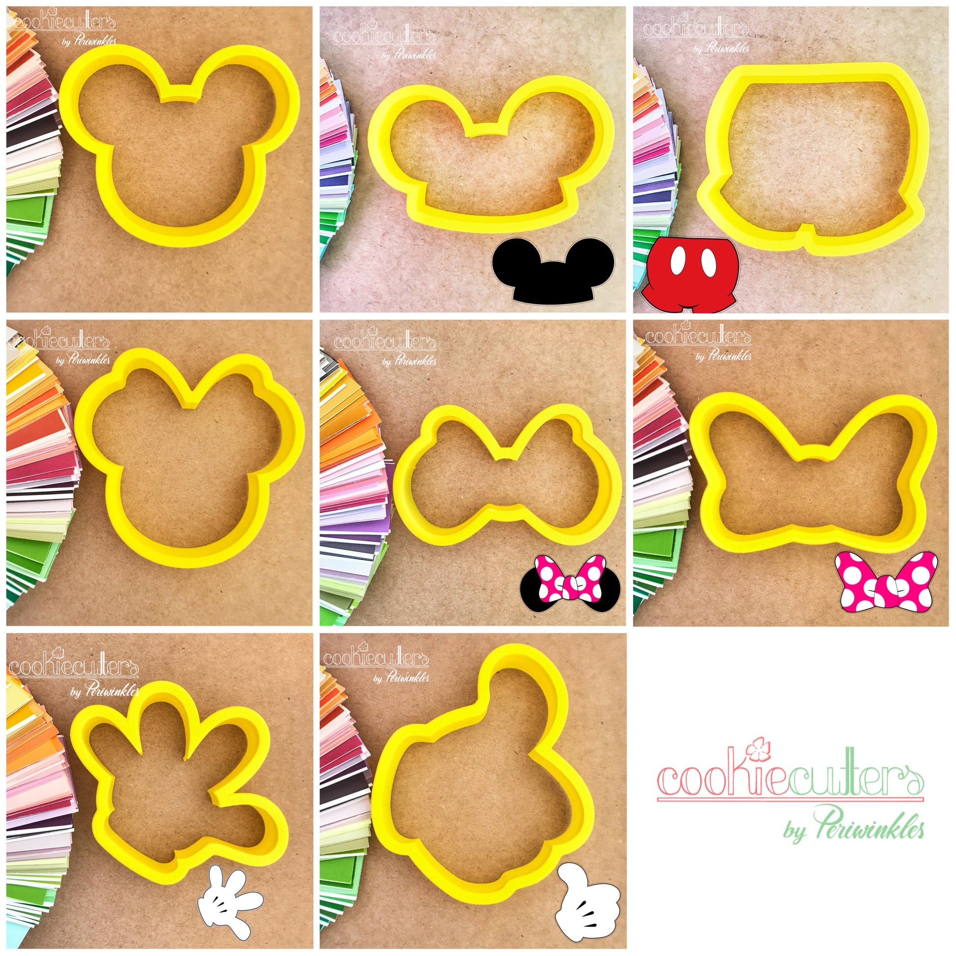 Bow Mouse Ears Cookie Cutter - Periwinkles Cookie Cutters 