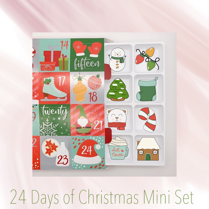 Classic Christmas 24 Mini Advent Calendar Cookie Cutter Set - Periwinkles Cookie Cutters