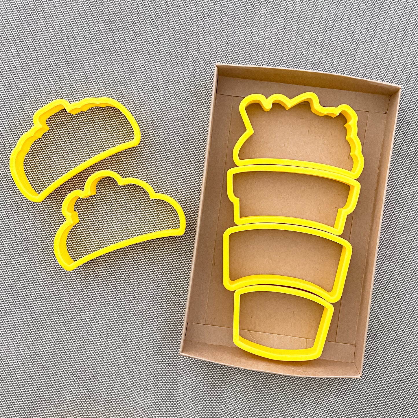 Build a Latte Coffee Cup Set of 4 Cookie Cutter - Periwinkles Cookie Cutters 