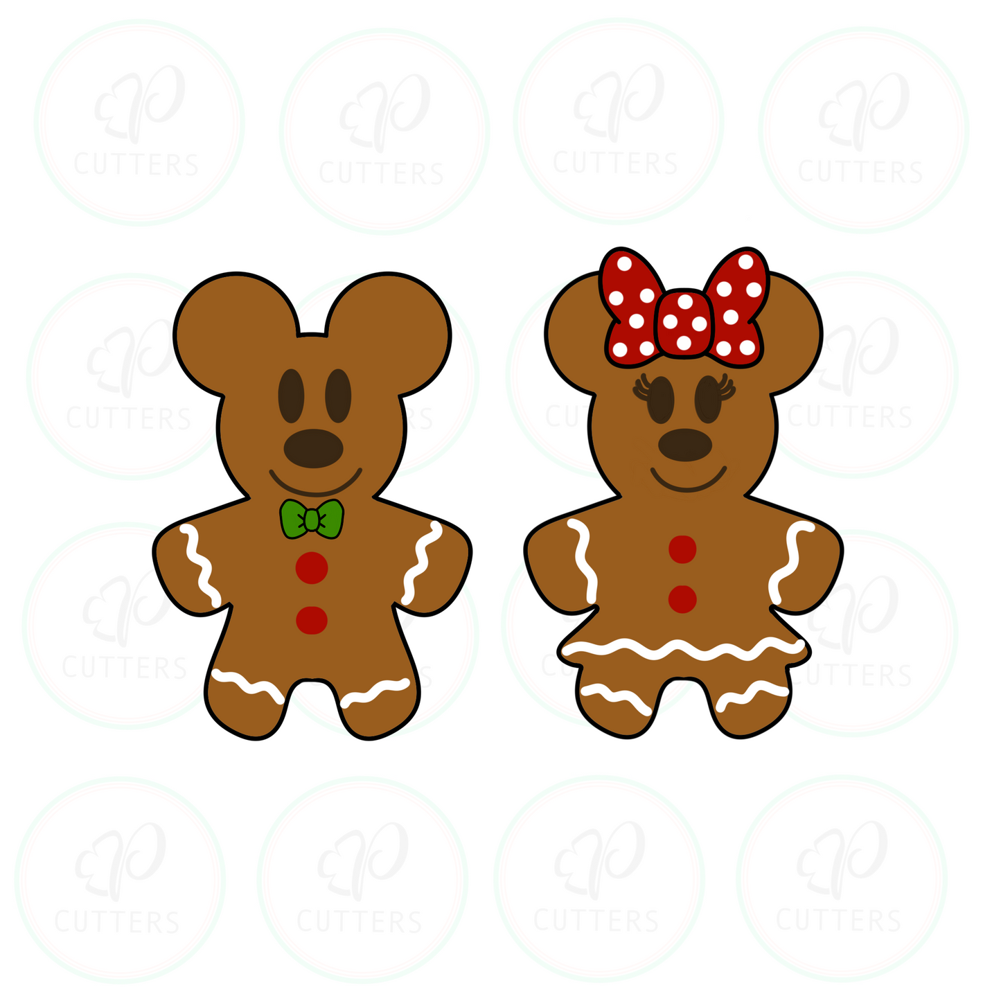 Mouse Girl Gingerbread Cookie Cutter - Periwinkles Cookie Cutters 