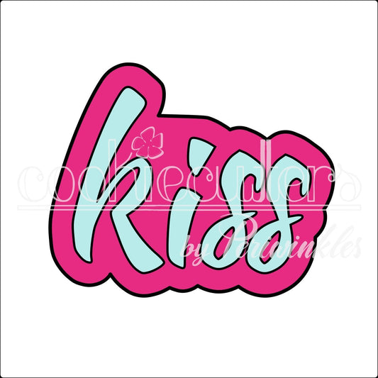 Kiss Lettering Cookie Cutter - Periwinkles Cutters