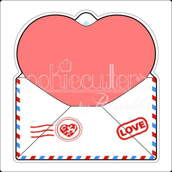 Love Envelope Cookie Cutter - Periwinkles Cutters