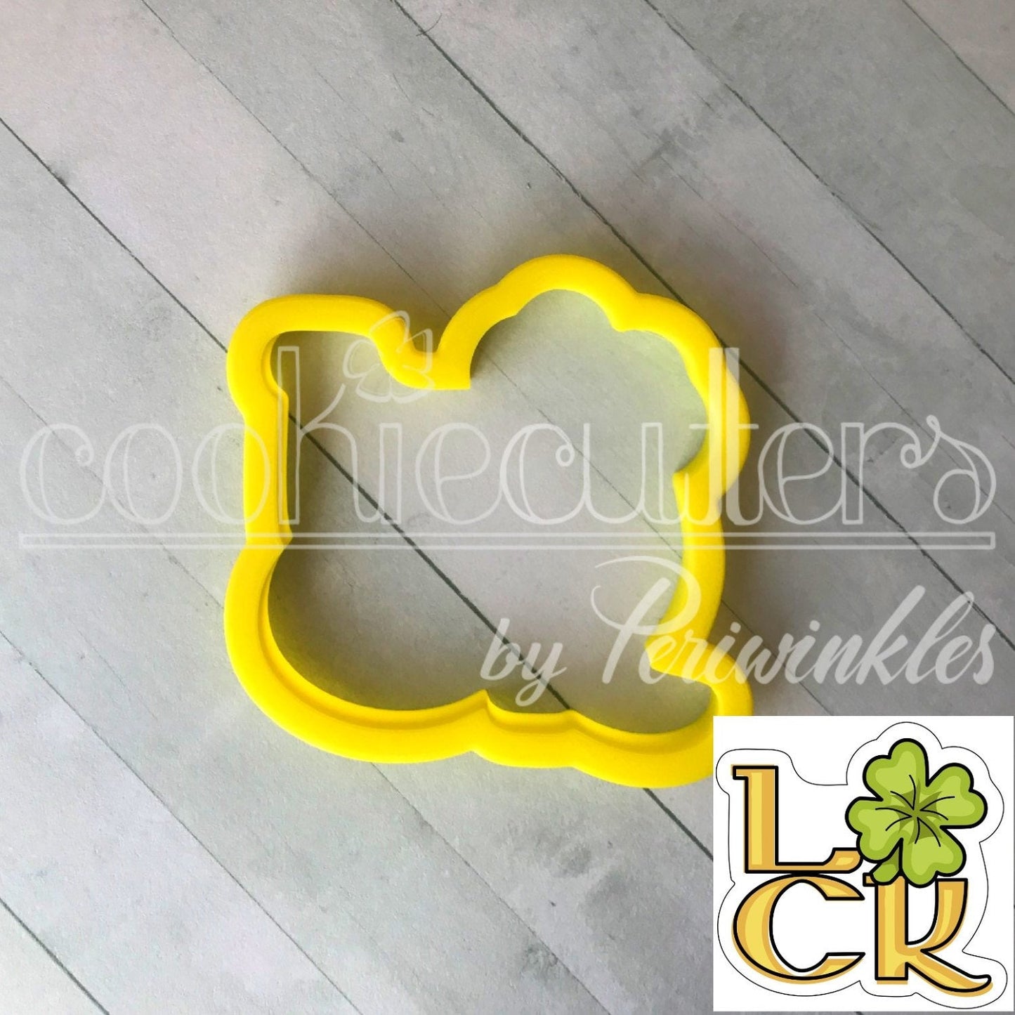 Luck Plaque Cookie Cutter - Periwinkles Cutters