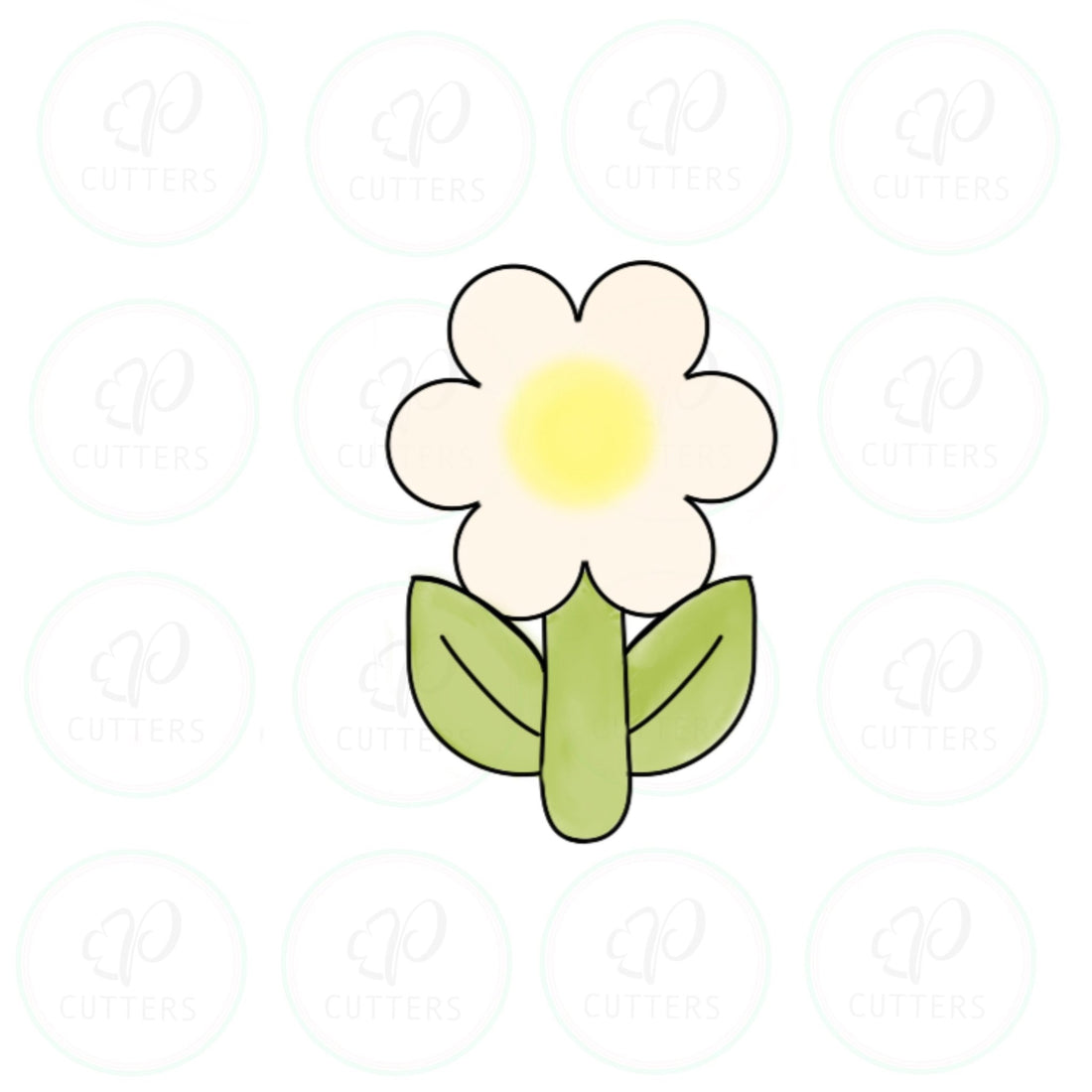 Margarita Flower Tall Cookie Cutter Periwinkles Cutters