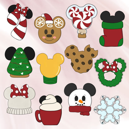Mouse Ears Cozy Snowman Cookie Cutter - Periwinkles Cutters
